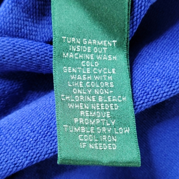 Lauren Ralph Lauren Active Jacket Size S Blue Black Front Zip Zipper Pockets - Picture 10 of 14